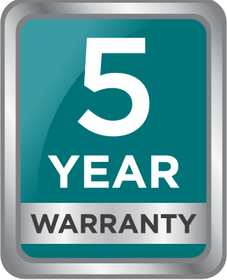 5 Year Warranty
